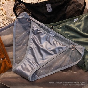 Culottes Bikini Japonaises Ultra-Fines pour Femmes en Nylon Transparent avec Dentelle, Taille Basse, Anti-Bactériennes, Respirantes, Usage Quotidien - Product Image 2
