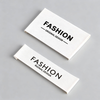 Étiquettes de vêtements personnalisées, étiquettes tissées pour vêtements avec logo, instructions d'entretien et composition des matériaux