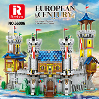Reobrix Usine Vente Directe Le Château De Style Européen Du Moyen Âge Ensemble De Blocs De Construction Cadeau Juego de Construcciones