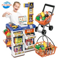 Jouets de maison de simulation de luxe pour enfants fruits pour enfants, machine de comptoir, scanner électrique en plastique, jouet de jeu de supermarché
