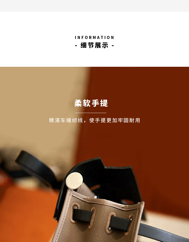 Fashion Handbag Canvas Bag Women's Portable Platinum Cowhide Shoulder  Ladies Big