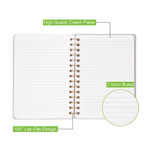 Hoge Kwaliteit Pu Lederen A5 Spiraal Journal Aangepaste Logo Dagelijkse Oefening Notebook Voor Mannen En Vrouwen Met Harde Kaft - Product Image 4