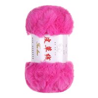 Haute qualité 100g 100% Polyester fausse fourrure fantaisie fil vison comme fil au Crochet pour pull