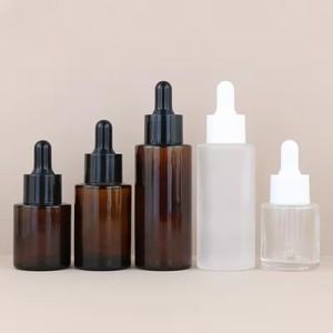 Vente en gros de flacons en verre vides pour crème, plusieurs tailles, pour les soins de la peau, les cosmétiques, l'emballage de produits de beauté liquides originaux - Product Image 4