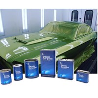 DEXIN Haute brillance 2K automobile couche transparente séchage rapide Auto vernis clair peinture jaune résistant méthode d'application pulvérisation