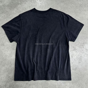 เสื้อยืดโอเวอร์ไซส์ผ้าฝ้าย 100% พิมพ์ลายกราฟิกภาพคนร้องเพลงคันทรี่สีดำสไตล์วินเทจ ล้างสีแบบแอซิดวอช สำหรับผู้ชาย สตรีทแวร์ - Product Image 2