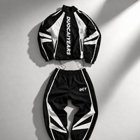 DCY Survêtement Homme Sportif Rétro Veste de Course Personnalisée Zippée Coupe-Vent Streetwear Votre Logo