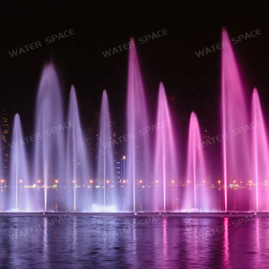 Fontaine musicale flottante sur mesure, grande et somptueuse, avec éclairage LED RVB pour lac, étang et aménagement paysager - Product Image 2