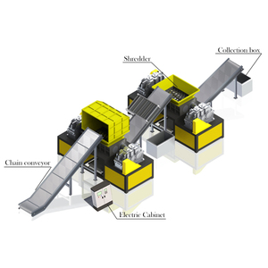 Quy mô lớn chất thải vải Shredder phế liệu kim loại đôi trục Shredder nhựa nước khoáng tái sinh Shredder - Product Image 2
