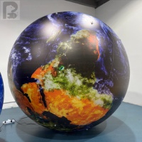Globo Terráqueo Inflable con Luz LED de 3m para Exhibición en Museos, Globo Terráqueo Inflable Iluminado con Impresión Personalizada