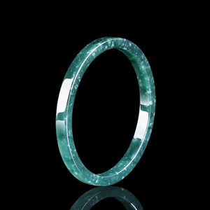 Natural Genuine A-grade <b>Silver</b> Flower Children's <b>Bangles</b> Blue Water Hand <b>Bracelet</b> Ice-grade Jade - Product Image 1