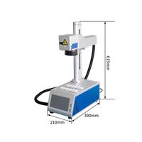 Machine de marquage laser à fibre de bureau Q7 20W-100W Raycus JPT EZCAD pour la gravure de logos et codes QR sur métal et bijoux