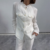 Camisas Casuales de Lino 100% para Mujer al por Mayor de Fábrica, Tejido Fresco y Transpirable, Moda Ecológica de Verano