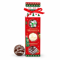 Coffret Cadeau de Noël 3 Bombes Chocolat Chaud Guimauves et Billes de Cacao Fondantes – Confiserie Festive Nouveauté