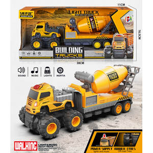 Nouvelle inertie son lumière musique véhicule mélangeur béton enfants moulé sous pression modèle voiture enfants jouet camion - Product Image 4