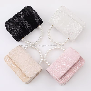 Children's New Autumn Winter Woolen <b>Sequined</b> Polyester Square Crossbody Shoulder Chain <b>Handbag</b> Fashion for Style Tanjing - Product Image 1