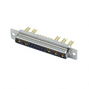 Connecteur femelle D-SUB 17W5 haute puissance à souder, connecteur 17W5 pour câble, connecteur 17W5 haute intensité - Product Image 1