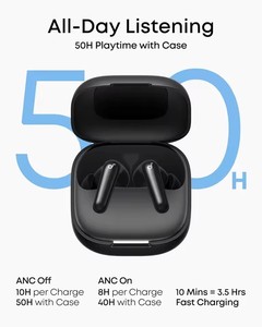 หูฟังไร้สาย Anker รุ่น P31i แบบใส่ในหู พร้อมไฟ LED แสดงสถานะ ระบบตัดเสียงรบกวนแบบปรับได้ ANC 52dB รองรับ LDAC Hi-Res BT 6.1 กันน้ำระดับ IPX-5 เล่นได้นาน 50 ชั่วโมง พร้อมระบบ AI สำหรับการโทร - Product Image 3