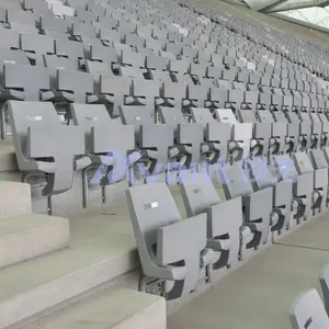 מנופים מתקפלים כיסאות אצטדיון אצטדיון ספורט חיצוני צמוד קיר מושבים מתקפלים אוטומטית הטיה קבועה מקומות ישיבה באצטדיון כדורגל