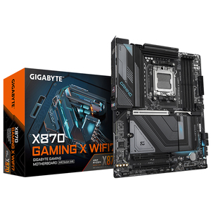 Placa BASE DE PC GIGABYTE X870 GAMING X WIFI7 AM5 LGA 1718, ATX, <span class=keywords><strong>DDR5</strong></span>, 4 x M.2, PCIe 5,0, USB4, Wi-Fi 7, LAN 2.5GbE, EZ-Latch AI - Product Image 1