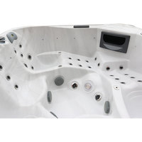 EASESPAS Bain à remous en acrylique Aristech avec jets de massage à air Baignoire à remous pour 5 personnes