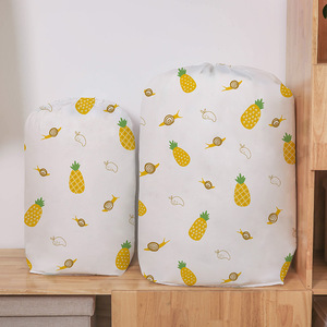 Bolsa Redonda con Cordón para Guardar Edredones, Bolsa de Almacenamiento de Gran Capacidad, Organizador de Ropa para Dormitorio, Tela No Tejida CX1024 - Product Image 4