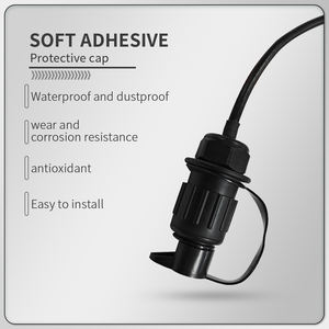 سيارة 3 دبوس المكونات 12 فولت DIN Way 3 ذكور موصل مقطورة محول سحب إلى مقبس تجميع كابل - Product Image 3