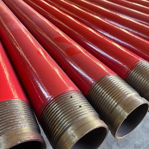 Hot Selling High-Pressure Red Coated Steel Pipe (<b>Plastic</b> Coating Outside), Threaded Connection for Water/Gas - Product Image 2