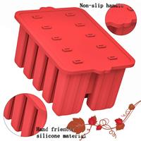 Qualité alimentaire Sans BPA Personnalisé Nouveau 10 cavités Silicone Pop Makers Popsicles Moules pour crème glacée Popsicles