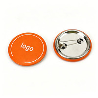 Badge bouton en métal vierge promotionnel, personnalisable avec logo, style anime, avec attache épingle de sûreté, 75mm 44mm 58mm