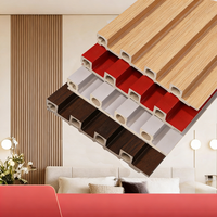 Panneau mural extérieur Forta en WPC, moderne, rayé, 3D, ignifuge, imperméable, antistatique, garantie 1 an, panneau décoratif pour commerce et maison