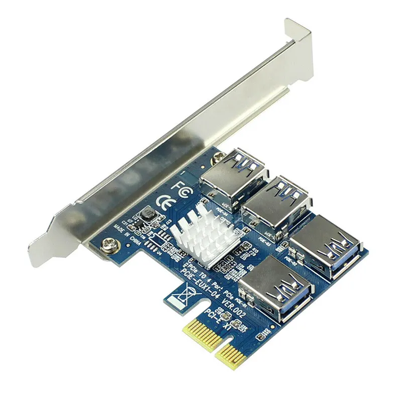 Bộ chuyển đổi PCie sang PCie 1 đến 4 khe cắm PCi-Express 1X đến 16X Bộ chuyển đổi 3.0 USB đặc biệt thẻ Riser Bộ chuyển đổi một cửa dịch vụ bom