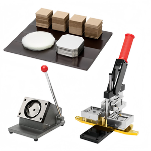 Stikpro Hướng Dẫn Sử Dụng 50*50Mm 2*2 Inch Vuông Tủ Lạnh Nam Châm & Nút Làm Máy Kit Bao Gồm 100Pcs Vật Liệu Trang Trí Nội Thất - Product Image 1