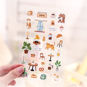 1 Pegatina por Paquete, Serie Vida Sencilla, Patrones Ilustrados de Estilo Coreano para Manualidades, Scrapbooking y Diario - Product Image 2