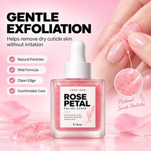 Exfoliante de Uñas con Pétalos de Cerezo y Rosa, Fórmula Suave para Uso Profesional y en Casa, Repara Cutículas Agrietadas y Uñas Encarnadas, Última Novedad en Manicura de Salón - Product Image 5