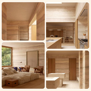 Revestimiento de Pared de Piedra Artificial Moderna, Paneles Exteriores de Tablero de Chapa Impermeable MCM, Piedra Flexible Travertino - Product Image 6