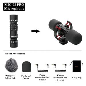 Microphone à condensateur cardioïde filaire léger et antibruit pour studio, vidéo, film, caméra, <span class=keywords><strong>photo</strong></span>, diffusion en direct - Product Image 4