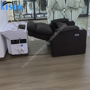 KISEN Beauty Salon Furniture Water Circulation Hair Salon Portable Basin Adjustable Electric Salon Full Body Massage Shampoo <b>Bed</b> - Product Image 4