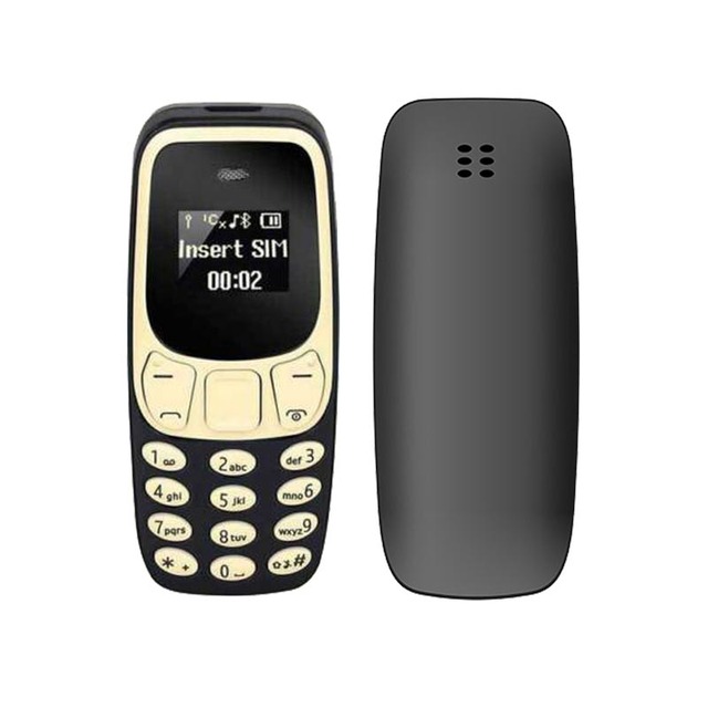 BM10 Portable Mini Mobile Phone 2G GSM Network Dual SIM Standby Low Radiation Small Button Feature Phone Lightweight Backup