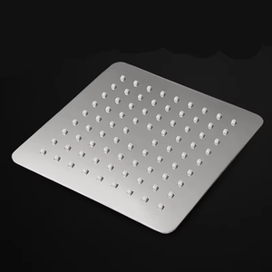 Pommeau de douche mural carré moderne en acier inoxydable de 10 pouces avec fonction pluie pour salle de bain d'appartement - Product Image 2