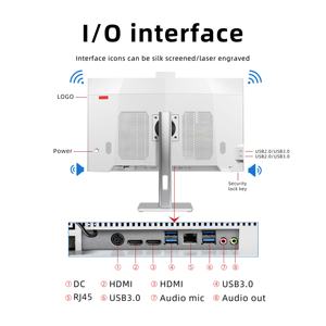 Ordinateur tout-en-un Monoblock Barebones 8 Go <span class=keywords><strong>de</strong></span> RAM Ordinateur <span class=keywords><strong>de</strong></span> jeu Ordinateur <span class=keywords><strong>de</strong></span> bureau tout-en-un - Product Image 4