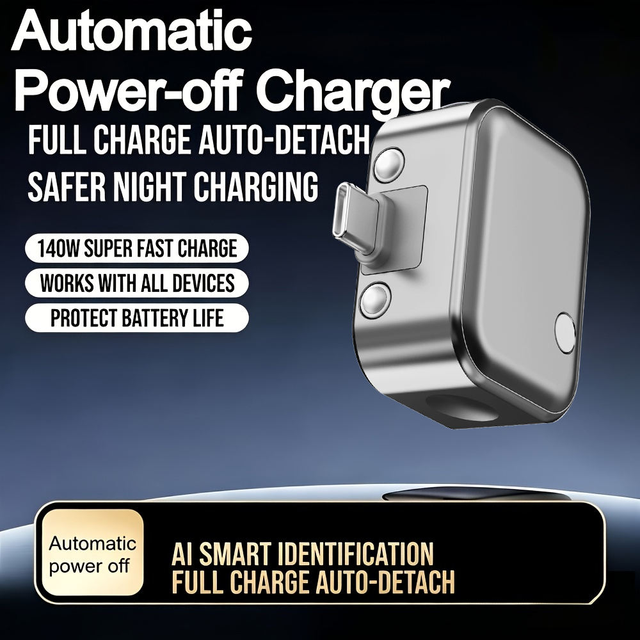 OEM ODM 140W Protector Type-C Auto-eject Smart Fast Charger Adapter for Phone Laptop