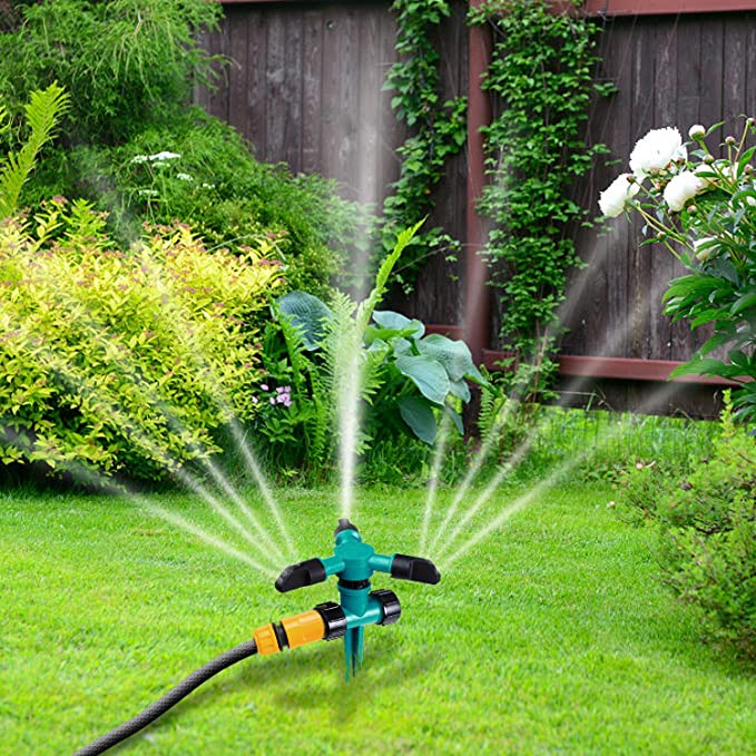 Sistema De Riego Automático Giratorio 360° Para Césped - Ahorra Agua Y Cuida Tu Jardín Fácilmente