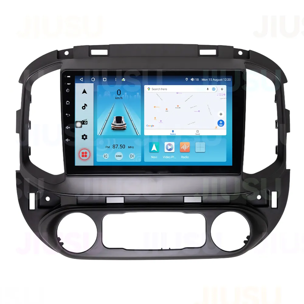 Rádio de carro com sistema de som multimídia estéreo para Chevrolet Colorado Trailblazer GMC Canyon 2015-2020, sistema com reprodutor de DVD Android 12