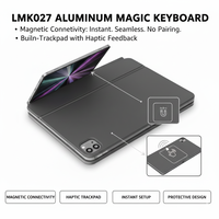 Clavier rétroéclairé magnétique en aluminium Laudtec avec pavé tactile, touches imperméables et anti-rayures pour iPad Pro 11 / iPad Air