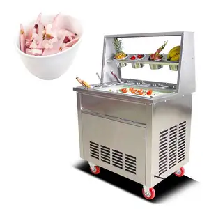 Máquina de rollos de helado, sartén para freír, cono de helado, precio más barato
