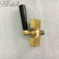 Robinet de purge à commande manuelle avec manomètre - Laiton 0-10 bars