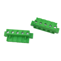KF2EDGKM-7.62-5P Bornier enfichable femelle avec bride, 5 broches, pas de 7,62 mm, connecteur de câblage PCB à vis