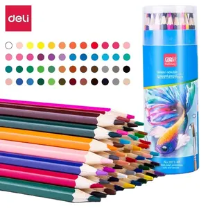 Deli 7071-48 Oil Color Pencil Art Pencil Student Professional Hand Drawing Pen 12 colors