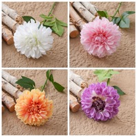Fleur artificielle CallaFloral Dahlia, branche unique, blanc, rose, violet, polyester, décoration de mariage, bouquet, style INS